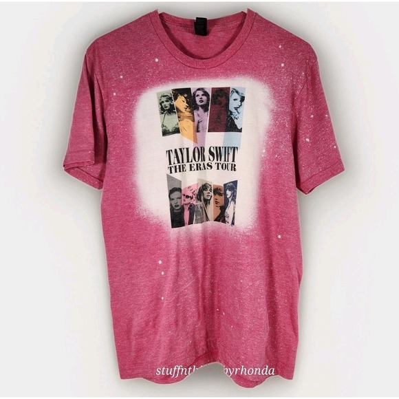 Gildan Tops - TAYLOR SWIFT~The Eras‎ Tour Pink T-shirt Top Size Medium, Swifties
